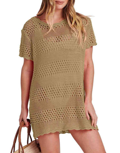 Women Swimsuit Crochet Swim Cover Up Summer Bathing Suit Swimwear Beach Dress