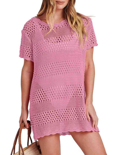 Women Swimsuit Crochet Swim Cover Up Summer Bathing Suit Swimwear Beach Dress