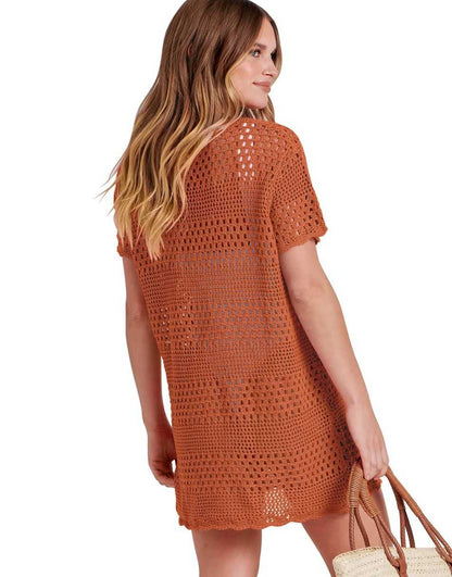 Women Swimsuit Crochet Swim Cover Up Summer Bathing Suit Swimwear Beach Dress