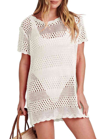 Women Swimsuit Crochet Swim Cover Up Summer Bathing Suit Swimwear Beach Dress
