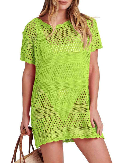 Women Swimsuit Crochet Swim Cover Up Summer Bathing Suit Swimwear Beach Dress